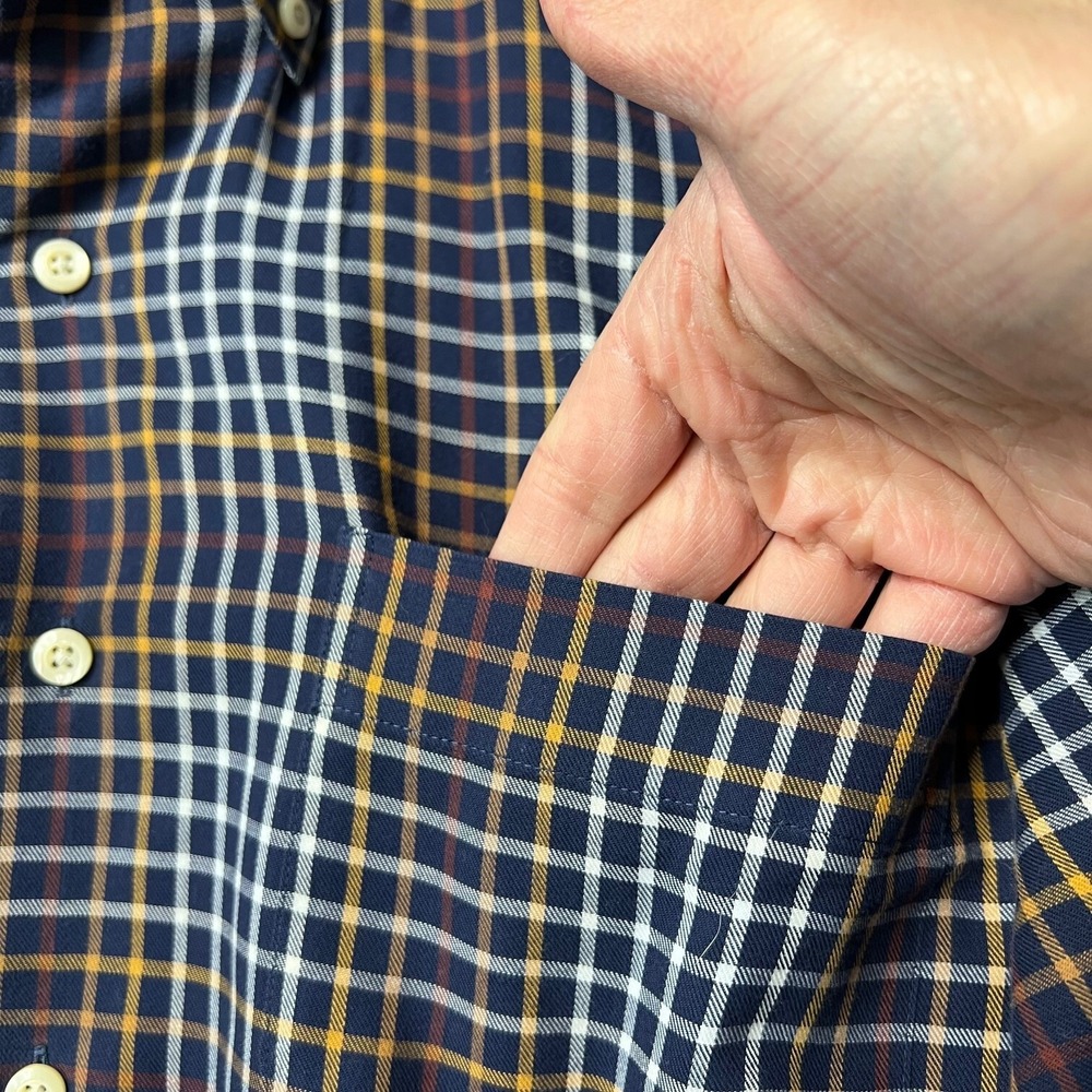 Peter Millar Button Down Long Sleeve Plaid Dress Shirt Men's XXL - Picture 8 of 9